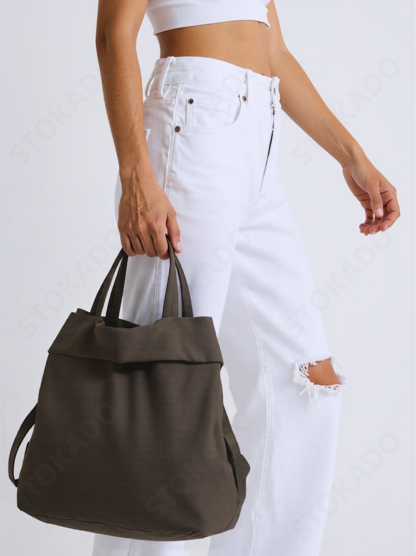 STOKADO Lightweight Nylon Tote Bag – Large Capacity Shoulder & Crossbody for Women E2066