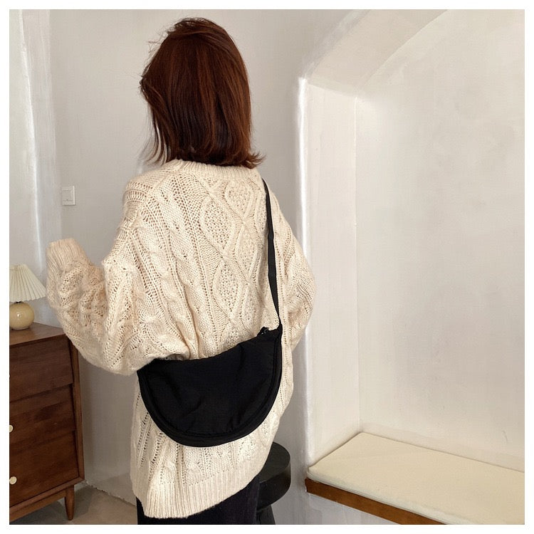 STOKADO Canvas Mini Shoulder Bag – Lightweight Crossbody Tote for Daily Use E2012