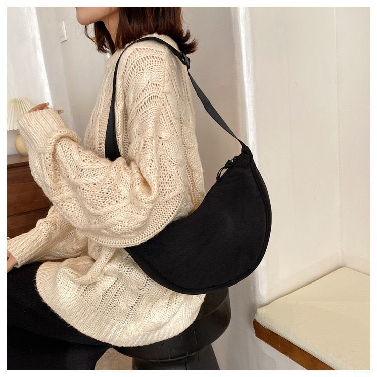 STOKADO Canvas Mini Shoulder Bag – Lightweight Crossbody Tote for Daily Use E2012