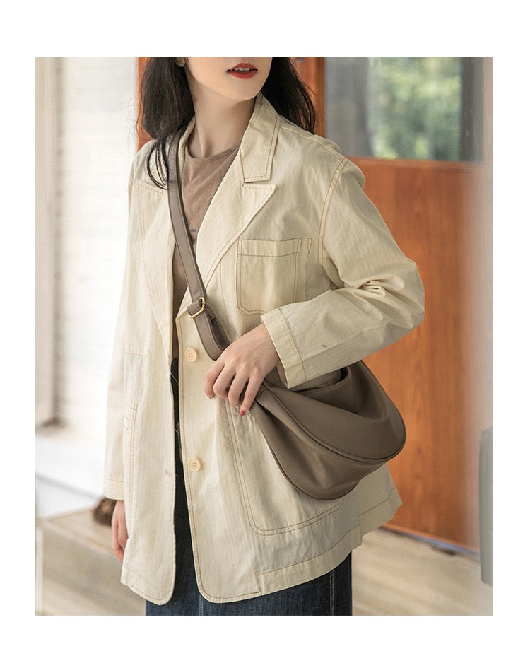 STOKADO Soft PU Crossbody Bag – Minimalist Shoulder Bag for Women | Korean Style Pouch E2035