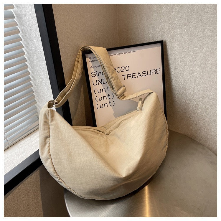 STOKADO Aesthetic Waterproof Nylon Shoulder Bag – Trendy School & Work Pouch for Girls E2092