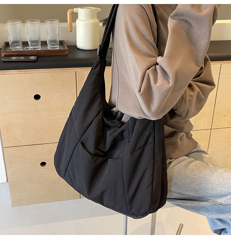 STOKADO Waterproof Nylon College Tote – Large Capacity Shoulder Bag for School & Work E3050