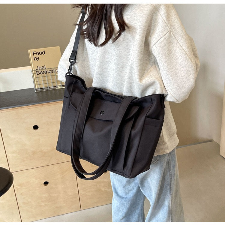 STOKADO Waterproof Nylon Work Tote – Large Shoulder Bag for Students & Professionals E3067