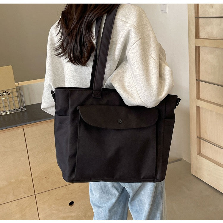 STOKADO Waterproof Nylon Work Tote – Large Shoulder Bag for Students & Professionals E3067