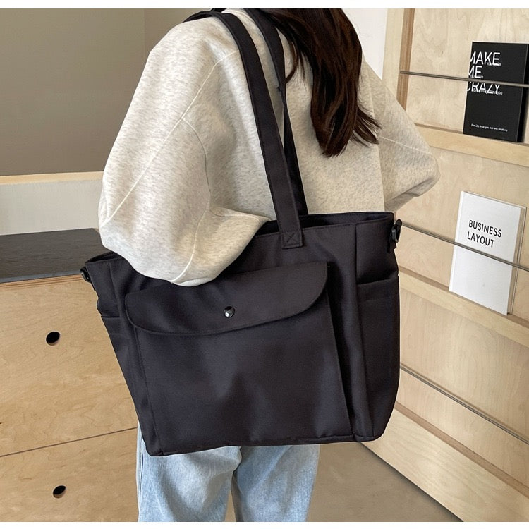 STOKADO Waterproof Nylon Work Tote – Large Shoulder Bag for Students & Professionals E3067