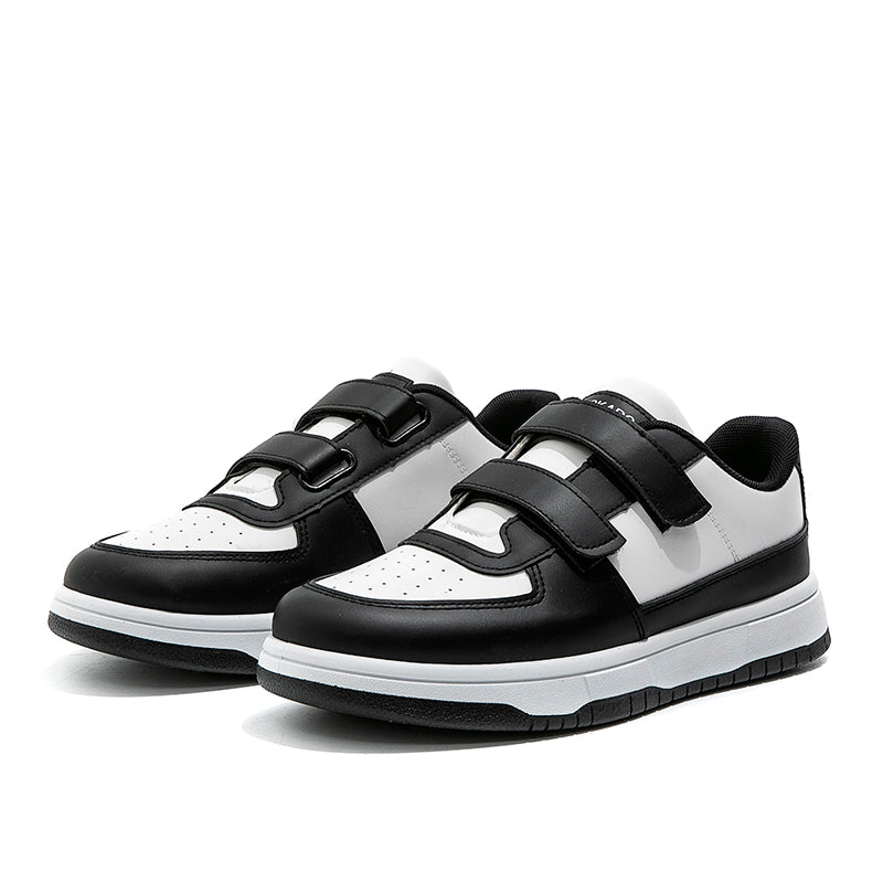STOKADO Men’s Leather Velcro Sneakers – Panda Color #T901