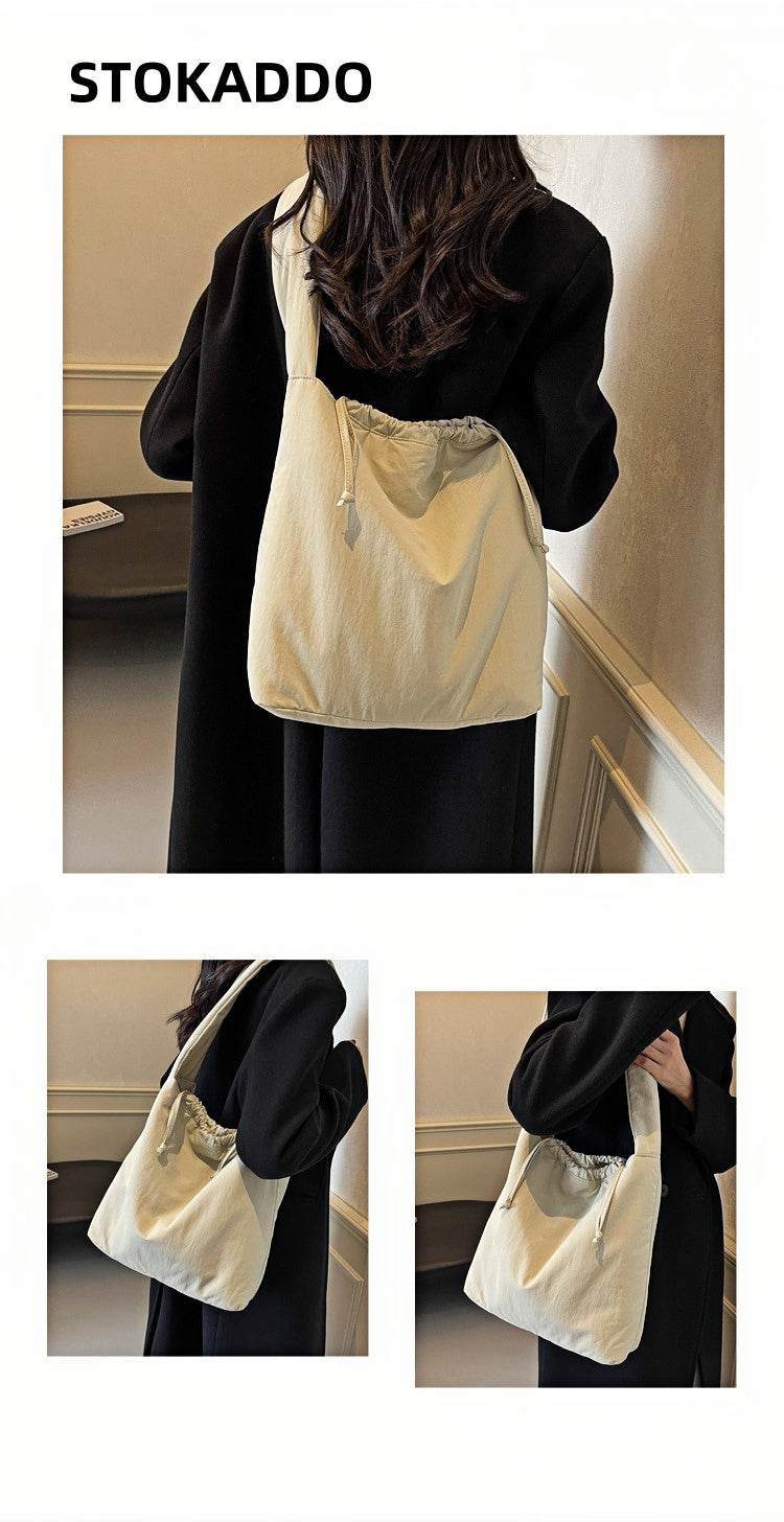STOKADO Soft Padded Nylon Tote – Large Waterproof Shoulder Bag for Women E3094