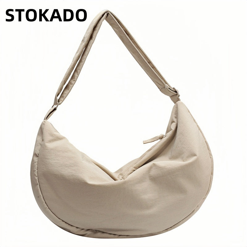 STOKADO Aesthetic Waterproof Nylon Shoulder Bag – Trendy School & Work Pouch for Girls E2092