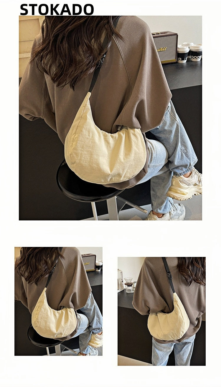 STOKADO Mini Nylon Shoulder Bag – Lightweight Waterproof Crossbody & Handbag for Women E3083