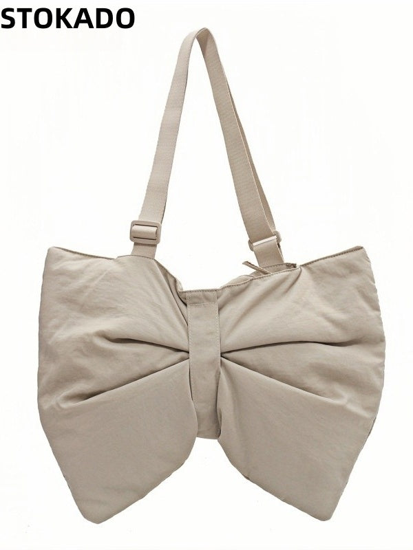 STOKADO Lightweight Korean Nylon Sling Bag – Waterproof Shoulder Tote for Women E2014