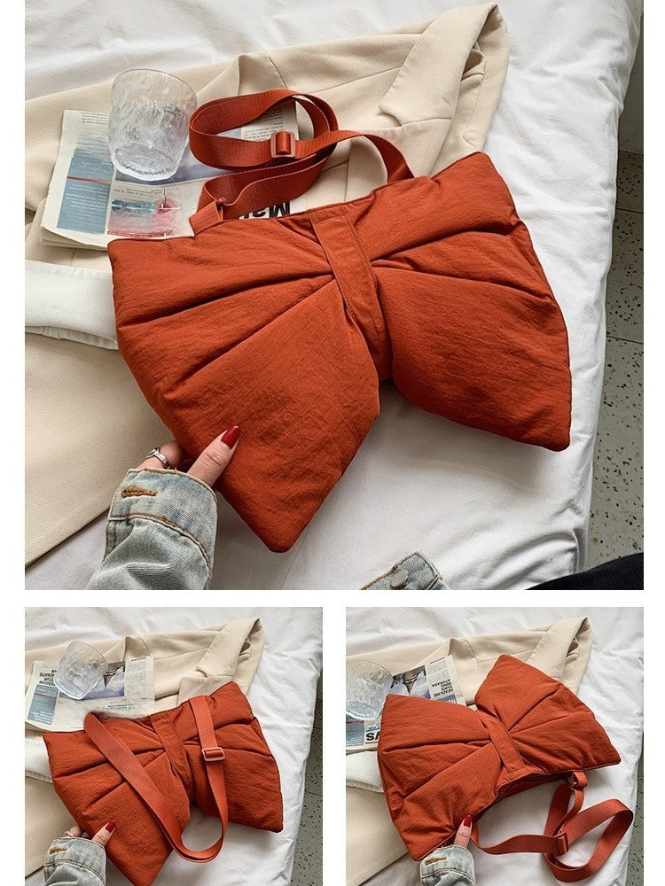 STOKADO Lightweight Korean Nylon Sling Bag – Waterproof Shoulder Tote for Women E2014
