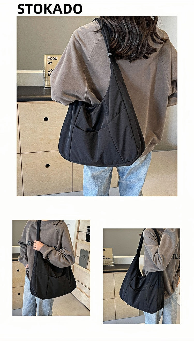 STOKADO Waterproof Nylon College Tote – Large Capacity Shoulder Bag for School & Work E3050