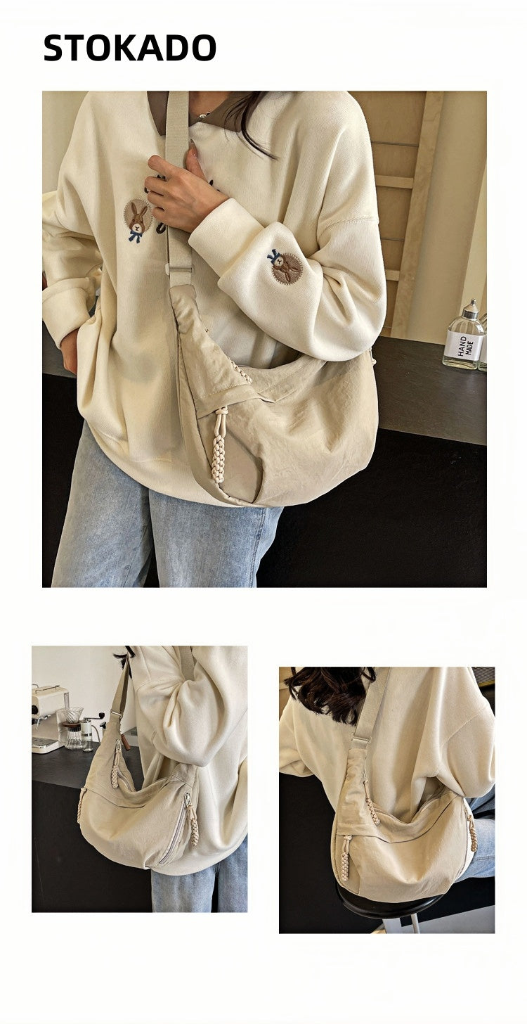 STOKADO Lightweight Nylon Crossbody Bag – Large Capacity Student Shoulder Bag E3060