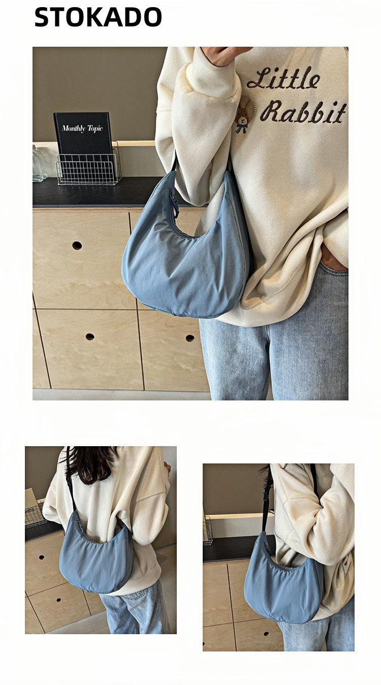 STOKADO Mini Nylon Shoulder Bag – Lightweight Waterproof Crossbody & Handbag for Women E3083