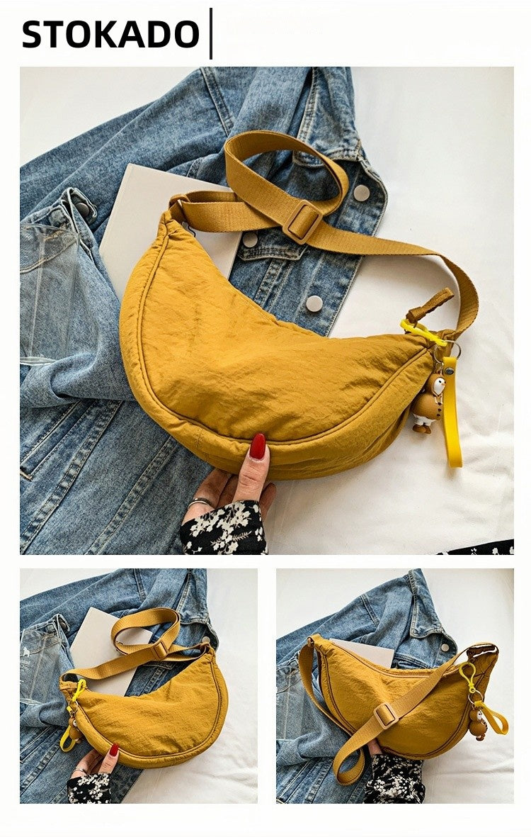 STOKADO Canvas Mini Shoulder Bag – Lightweight Crossbody Tote for Daily Use E2012