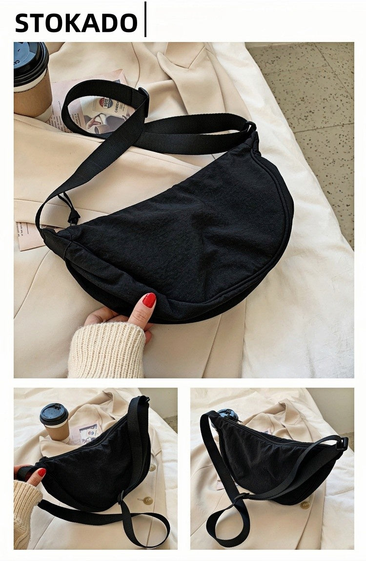 STOKADO Canvas Mini Shoulder Bag – Lightweight Crossbody Tote for Daily Use E2012