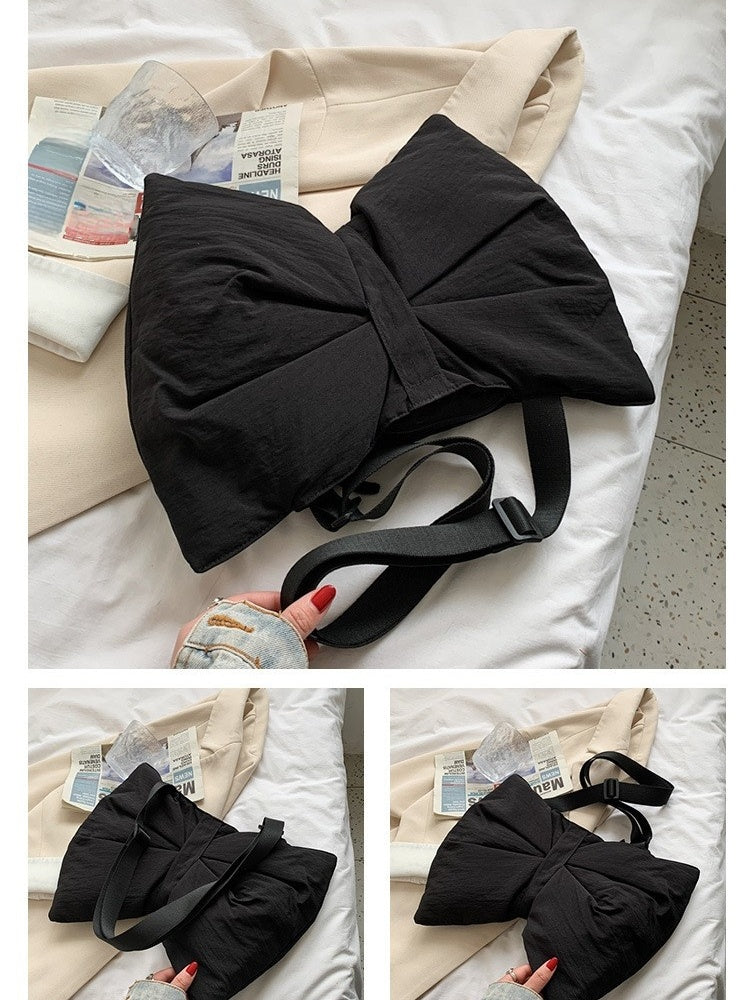 STOKADO Lightweight Korean Nylon Sling Bag – Waterproof Shoulder Tote for Women E2014
