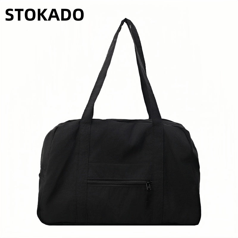 STOKADO Aesthetic Nylon Pouch – Lightweight Waterproof Shoulder Bag for School & Girls E3072