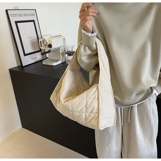 STOKADO Quilted Tote Bag – Large Capacity Shoulder Bag for Daily & Office Use E3053