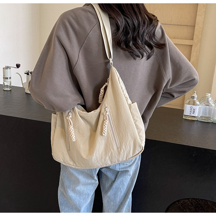 STOKADO 5am Class Nylon Bag – Large Waterproof Crossbody for School & Daily Use E3074