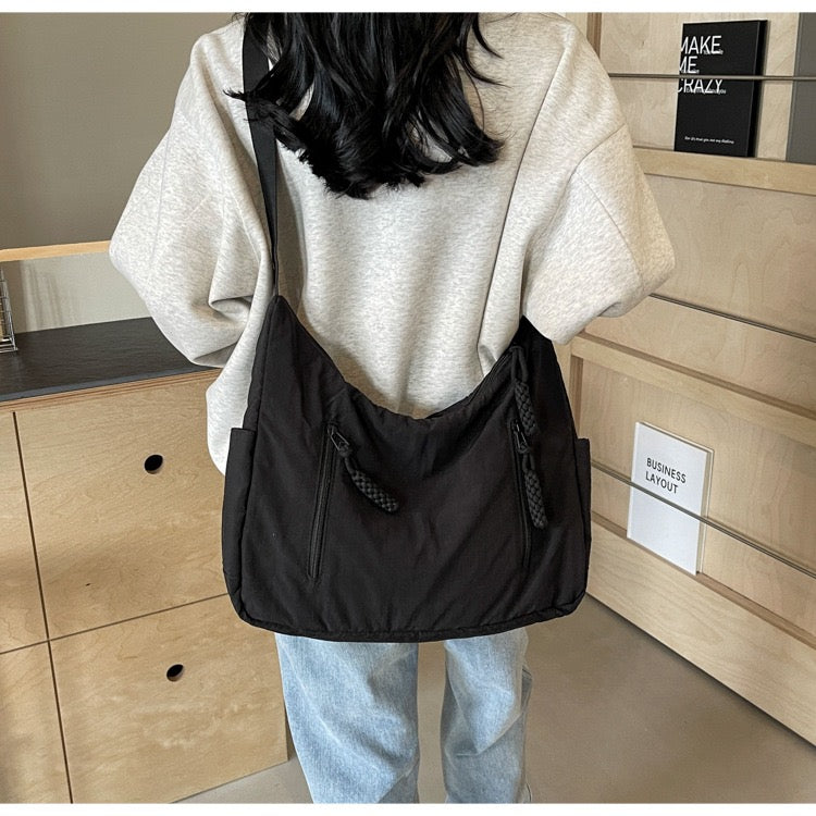 STOKADO 5am Class Nylon Bag – Large Waterproof Crossbody for School & Daily Use E3074