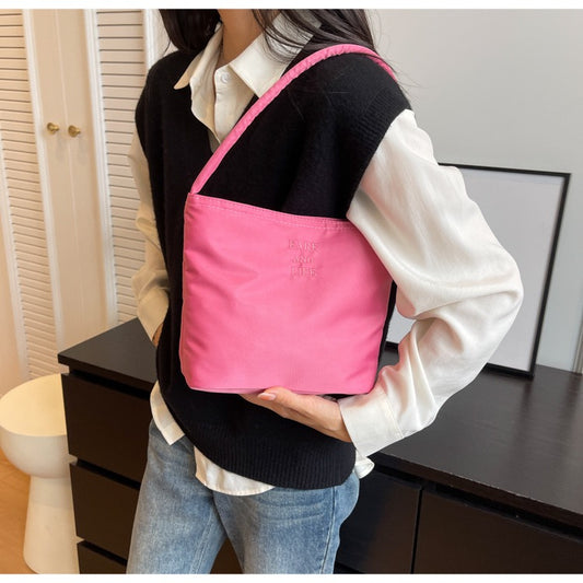 STOKADO Korean Embroidered Bucket Bag Summer Lightweight Nylon Underarm Shoulder Bag  E3030