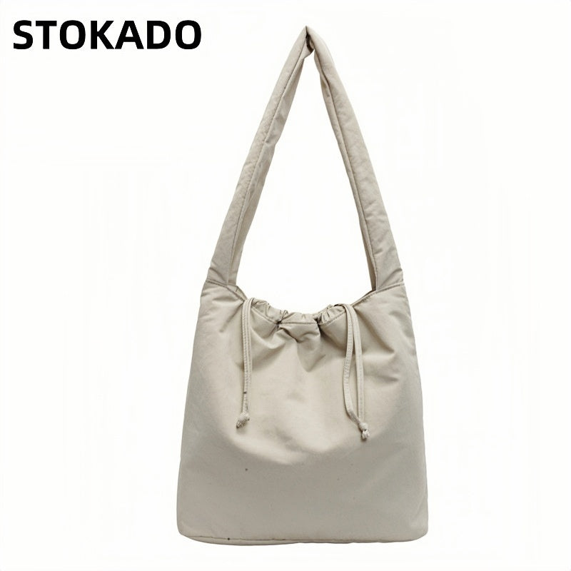 STOKADO Soft Padded Nylon Tote – Large Waterproof Shoulder Bag for Women E3094