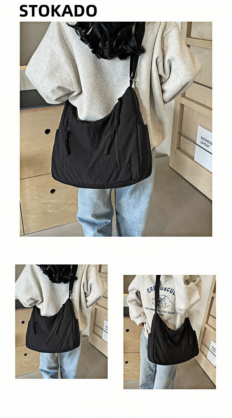 STOKADO 5am Class Nylon Bag – Large Waterproof Crossbody for School & Daily Use E3074