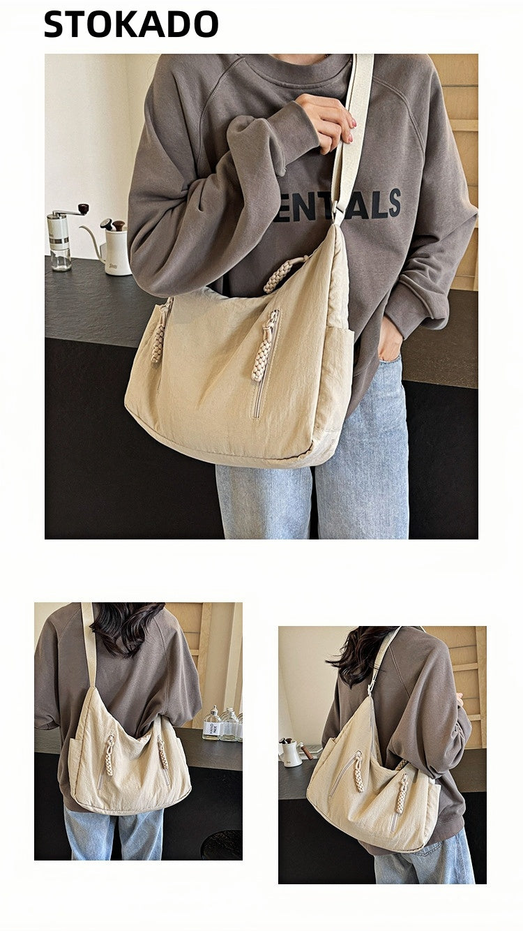 STOKADO 5am Class Nylon Bag – Large Waterproof Crossbody for School & Daily Use E3074